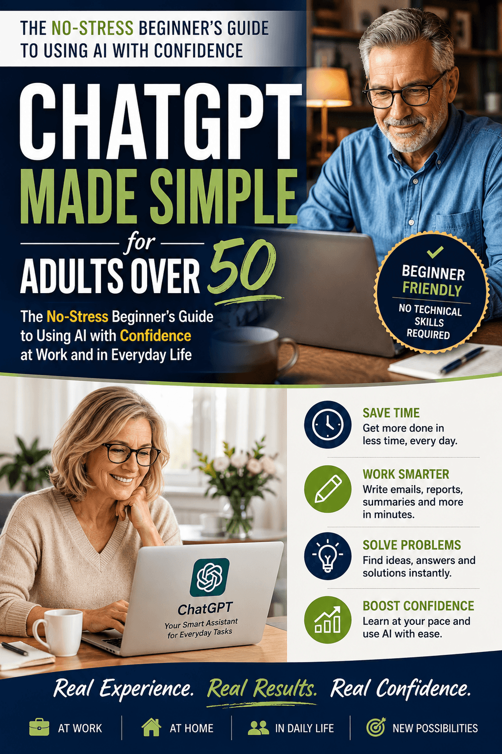 Copertina di ChatGPT Made Simple for Adults Over 50 — GBREMEDIUM